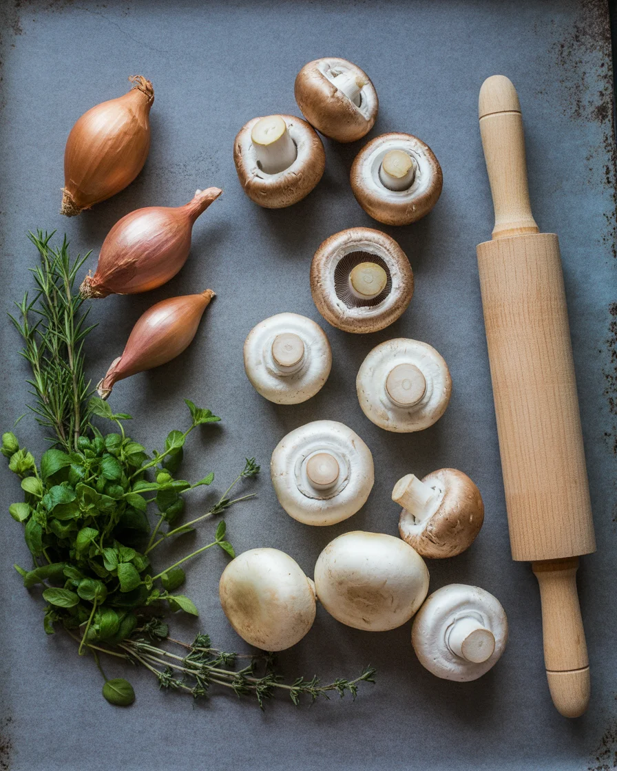 Mushroom, Shallot, and Herbed Goat Cheese Tarts