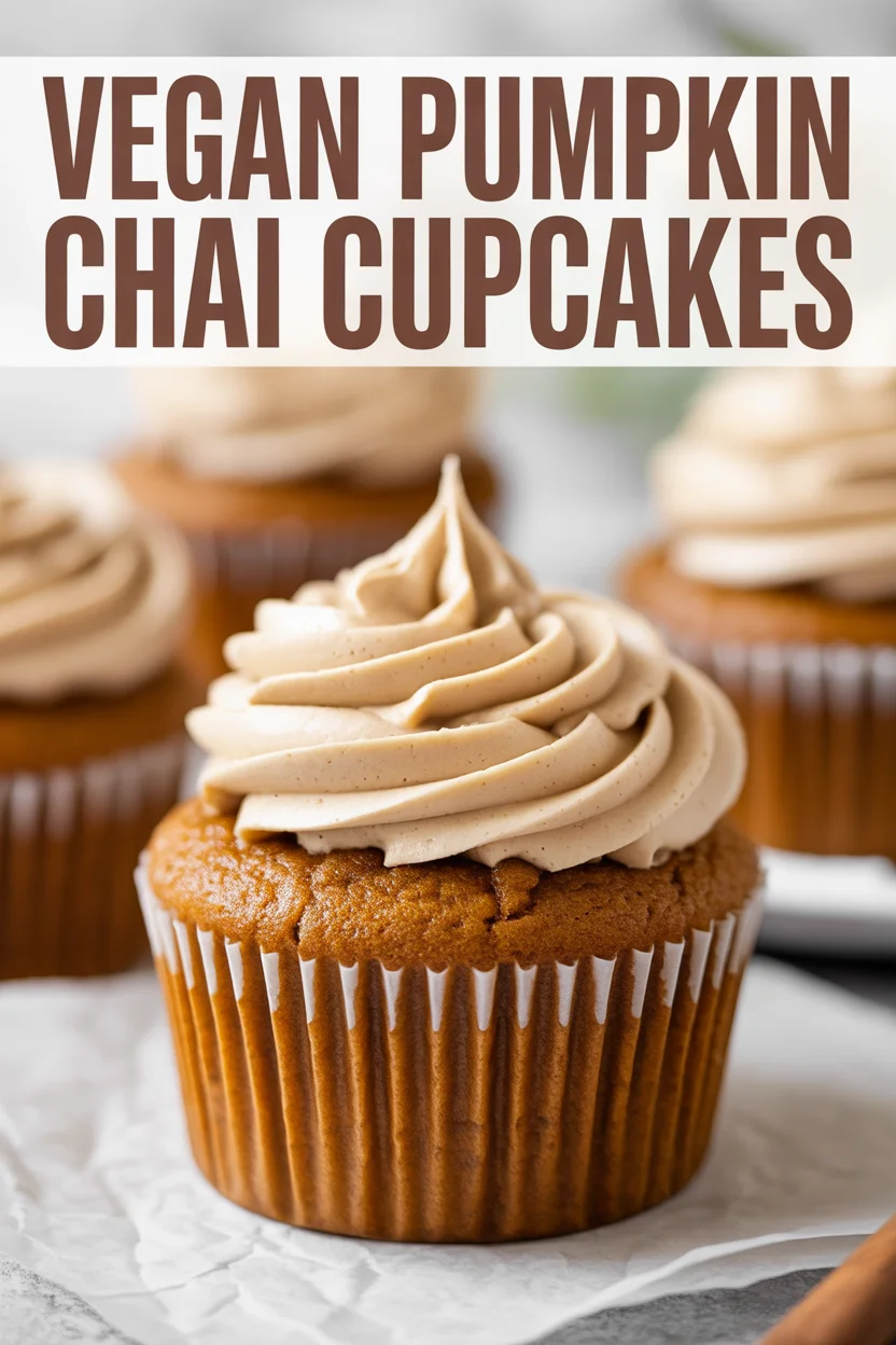 Vegan Pumpkin Chai Cupcakes