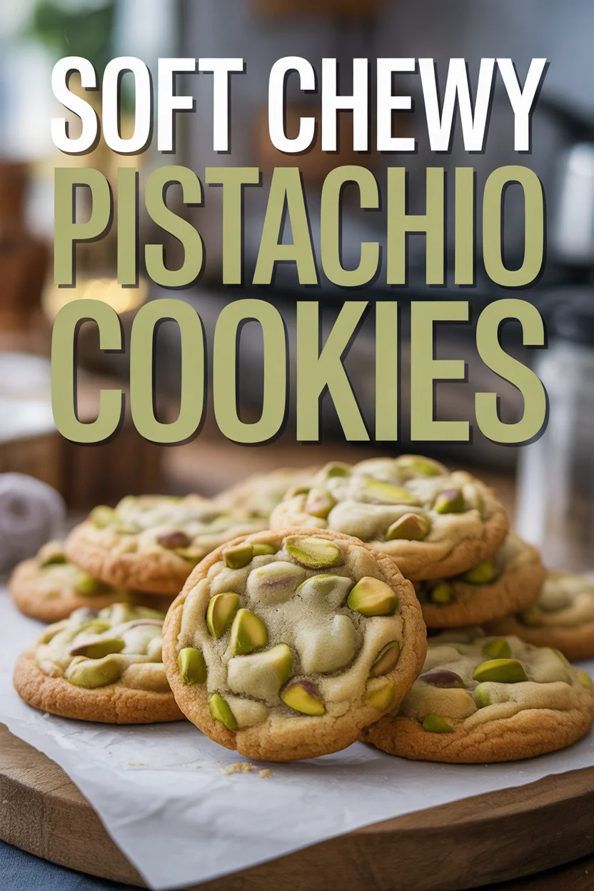 Soft Chewy Pistachio Cookies