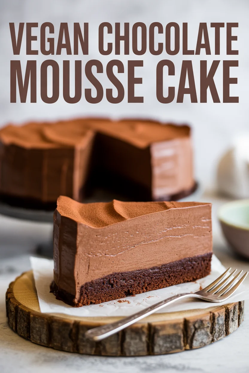 Vegan Chocolate Mousse Cake
