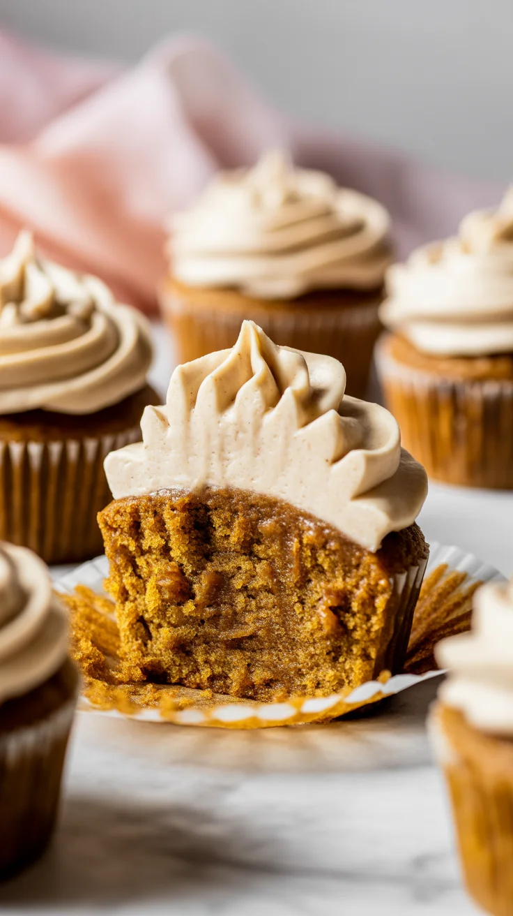 Vegan Pumpkin Chai Cupcakes