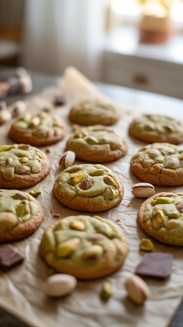 Soft Chewy Pistachio Cookies