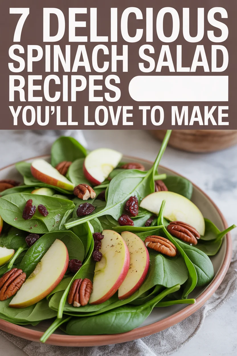 7 Delicious Spinach Salad Recipes You’ll Love to Make 5 spinach salad recipes