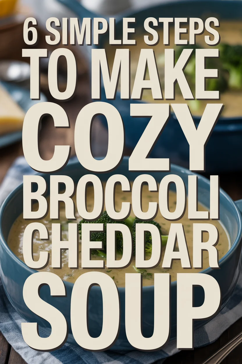 6 Simple Steps to Make Cozy Broccoli Cheddar Soup
