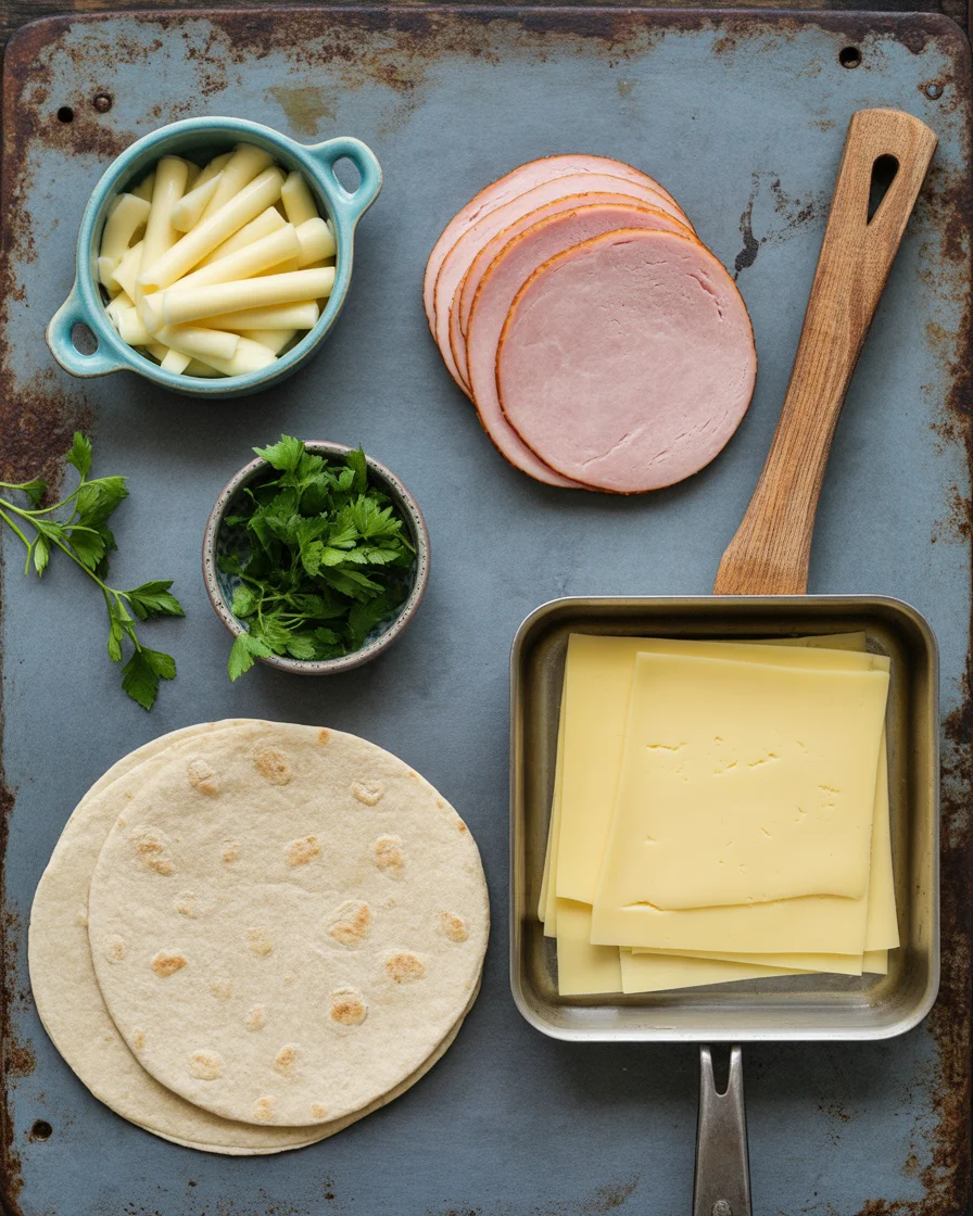 Easy Air Fryer Hot Ham and Cheese Wraps
