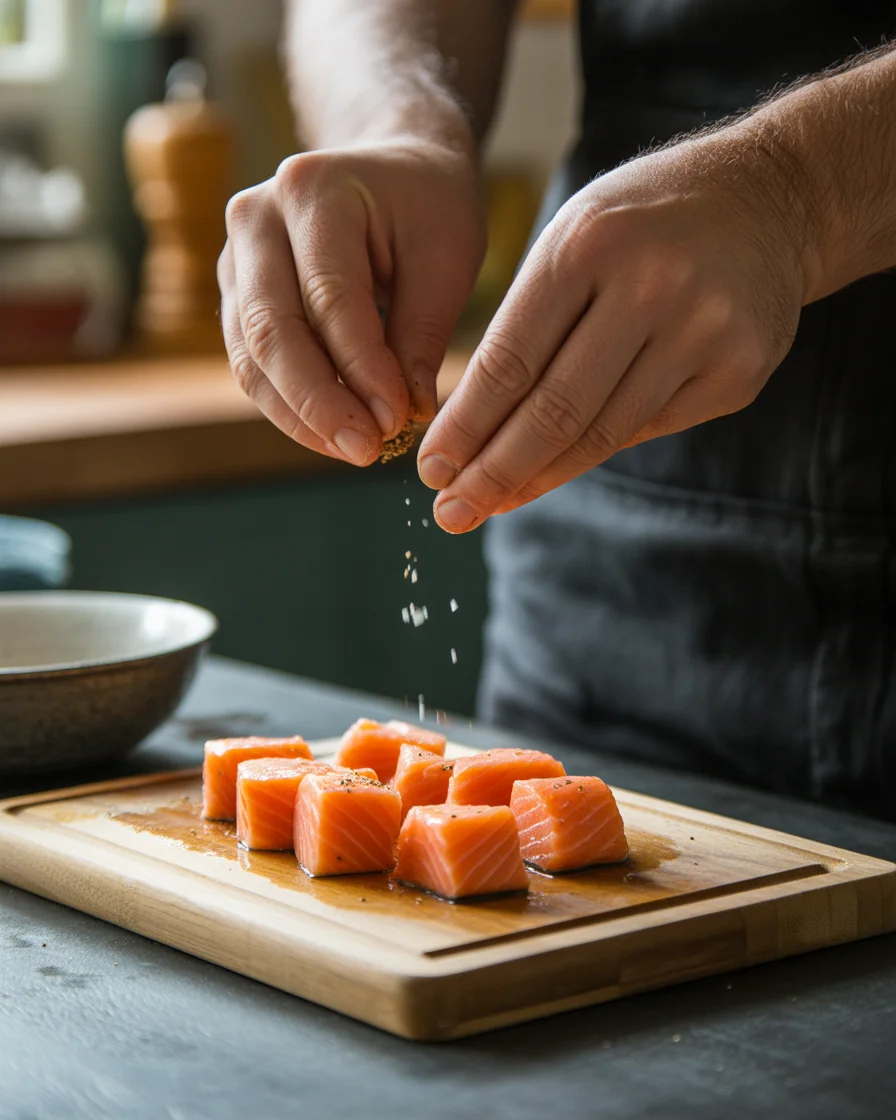 Air Fryer Salmon Bites