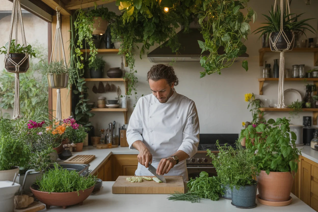 biophilic home kitchen design