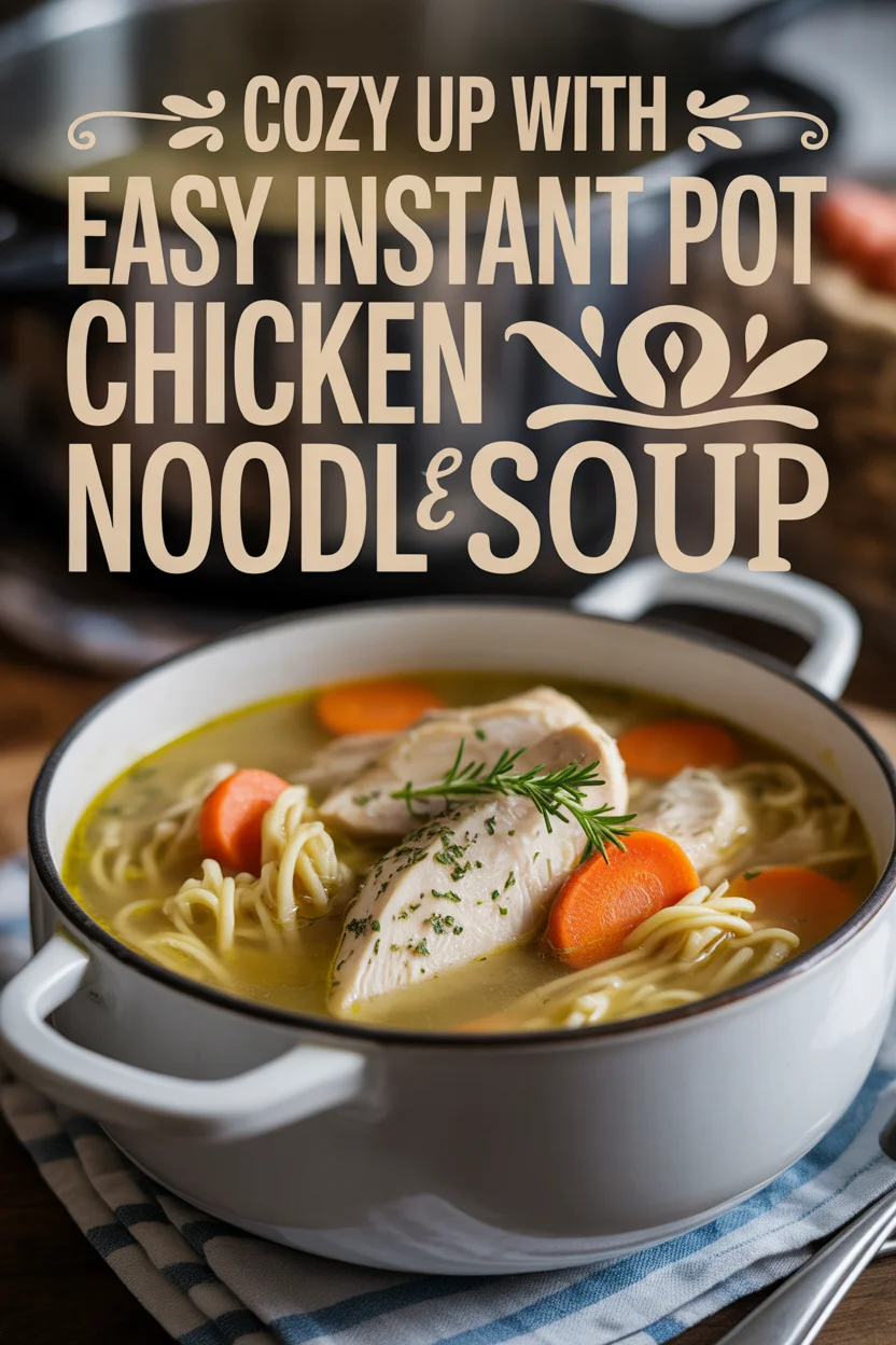 Instant Pot Chicken Noodle Soup