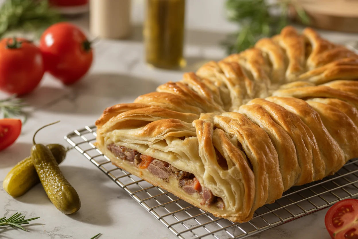 Cheeseburger-Blätterteigtaschen – Knuspriger Snack für Genießer