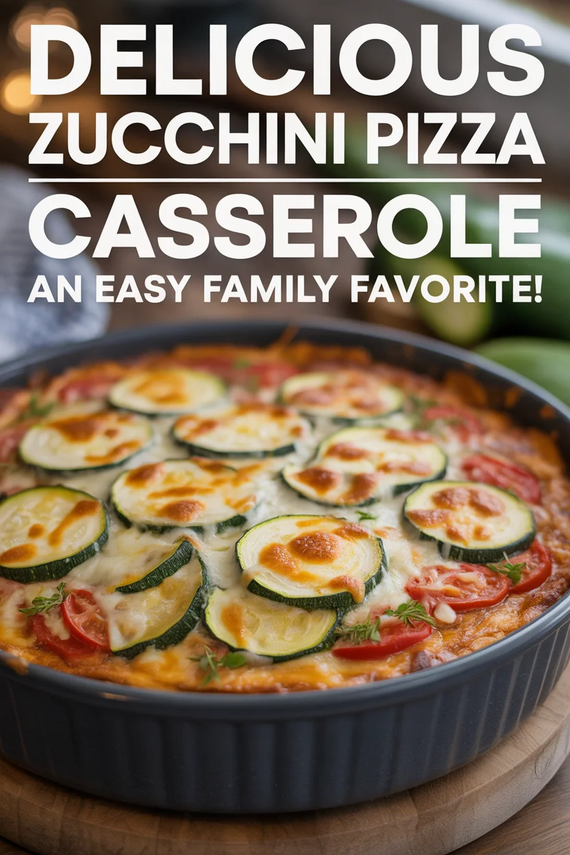 Delicious Zucchini Pizza Casserole: An Easy Family Favorite!