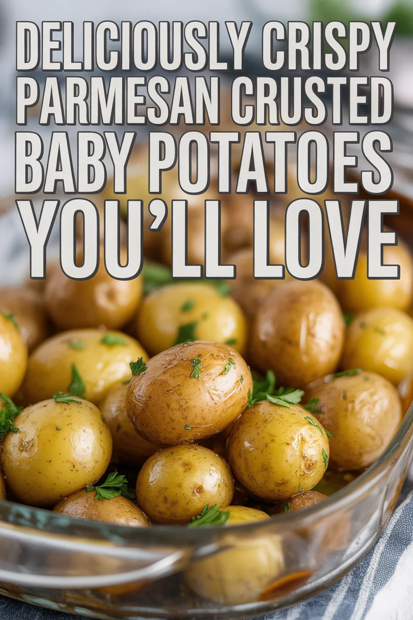 Crispy Parmesan Crusted Baby Potatoes