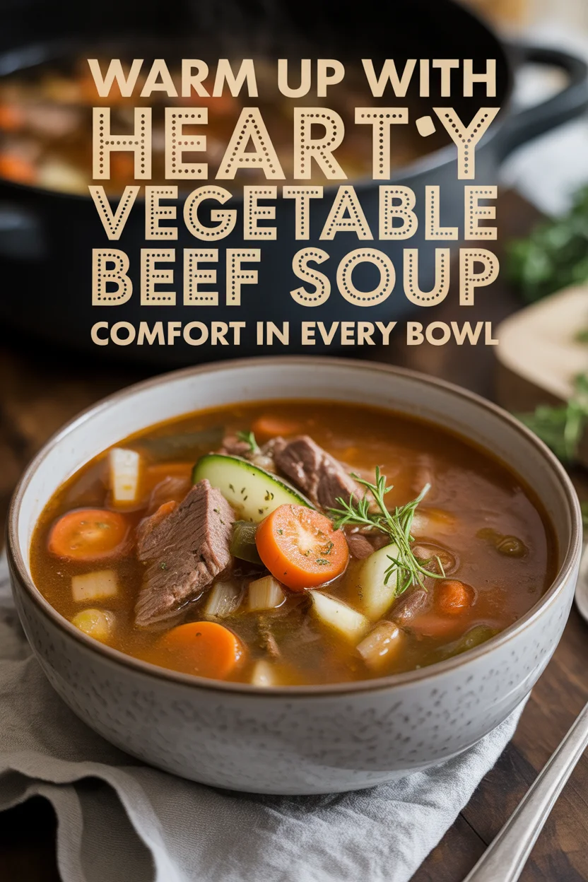 Warm Up with Hearty Vegetable Beef Soup – Comfort in Every Bowl