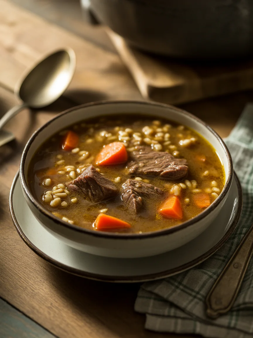Comforting Hearty Beef and Barley Soup to Warm Your Soul