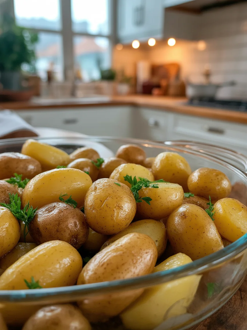 Crispy Parmesan Crusted Baby Potatoes