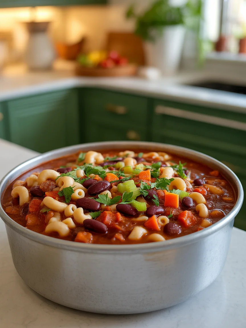 Hearty Italian Pasta Fagioli Soup