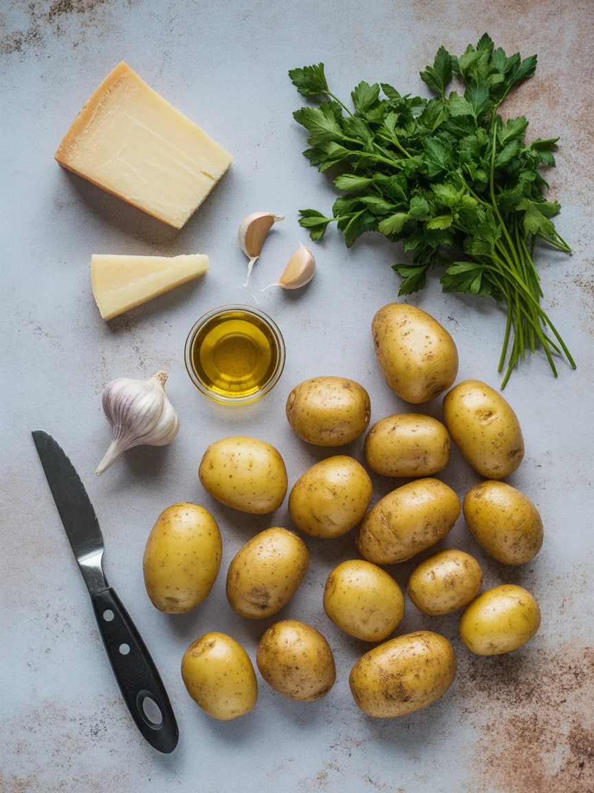 Crispy Parmesan Crusted Baby Potatoes