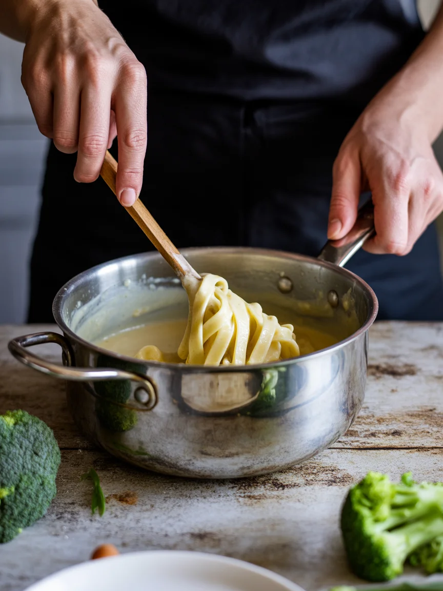 Deliciously Creamy Chicken & Broccoli Fettuccine Alfredo Recipe