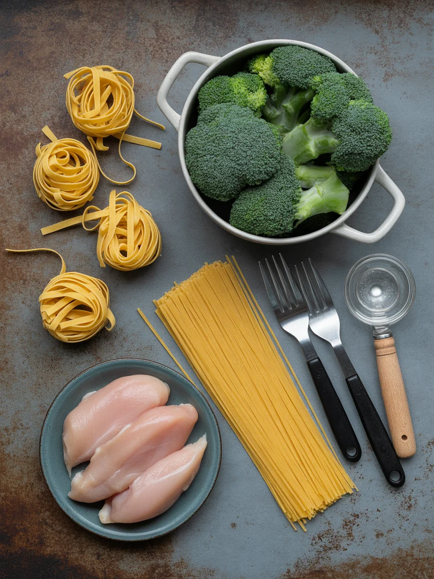Creamy Chicken & Broccoli Fettuccine Alfredo