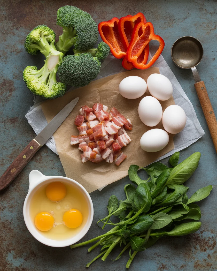 Delicious High-Protein Egg White Muffins with Turkey Bacon