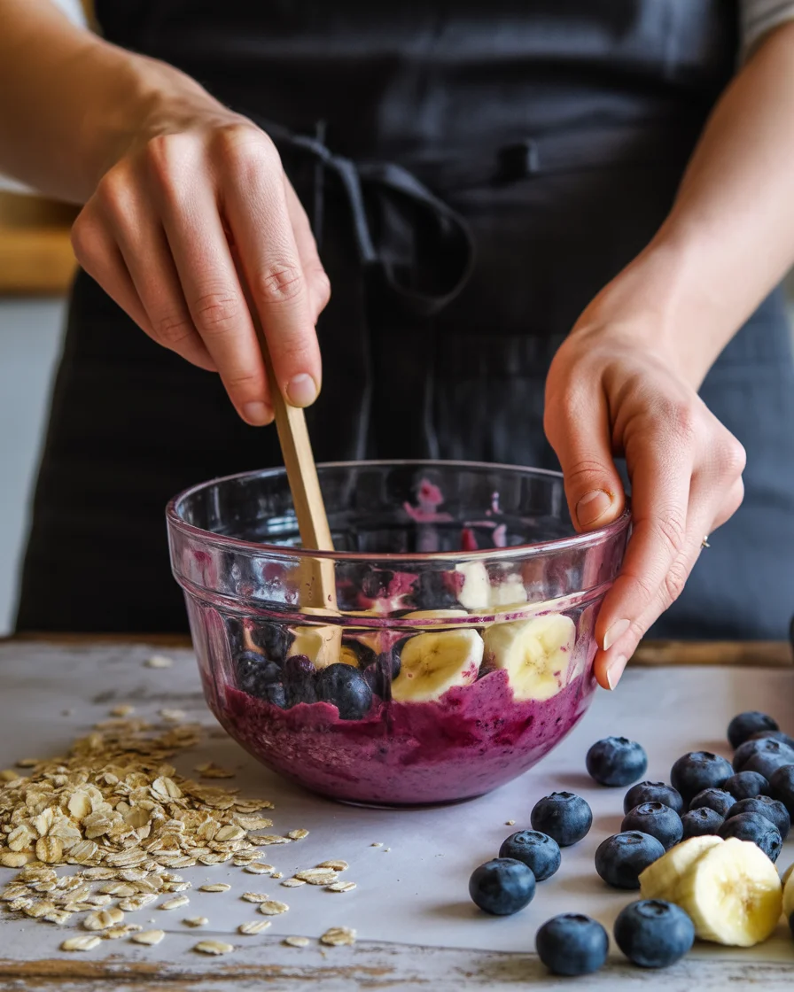 Blueberry Banana Oatmeal Smoothie