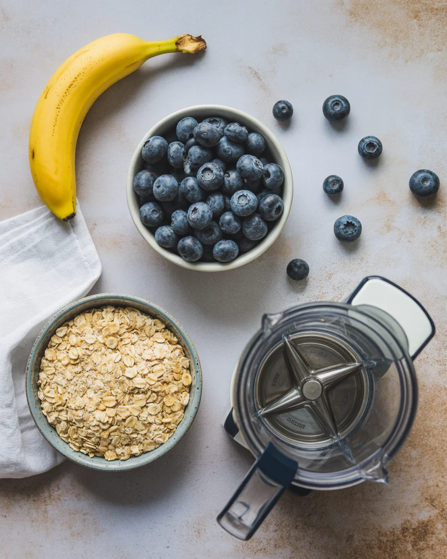 Blueberry Banana Oatmeal Smoothie