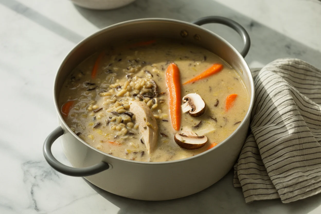 Wholesome Chicken and Wild Rice Soup Healthy for Cozy Nights