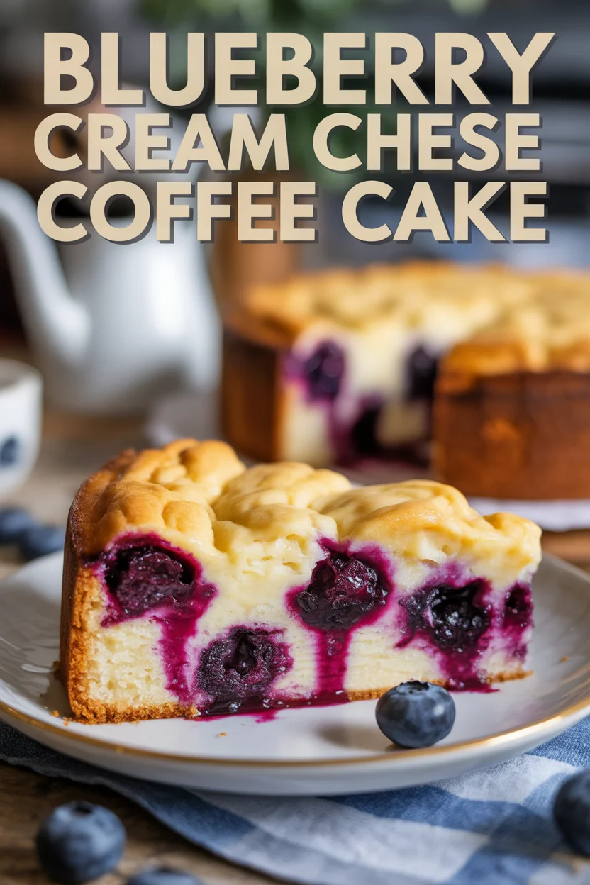 Blueberry Cream Cheese Coffee Cake