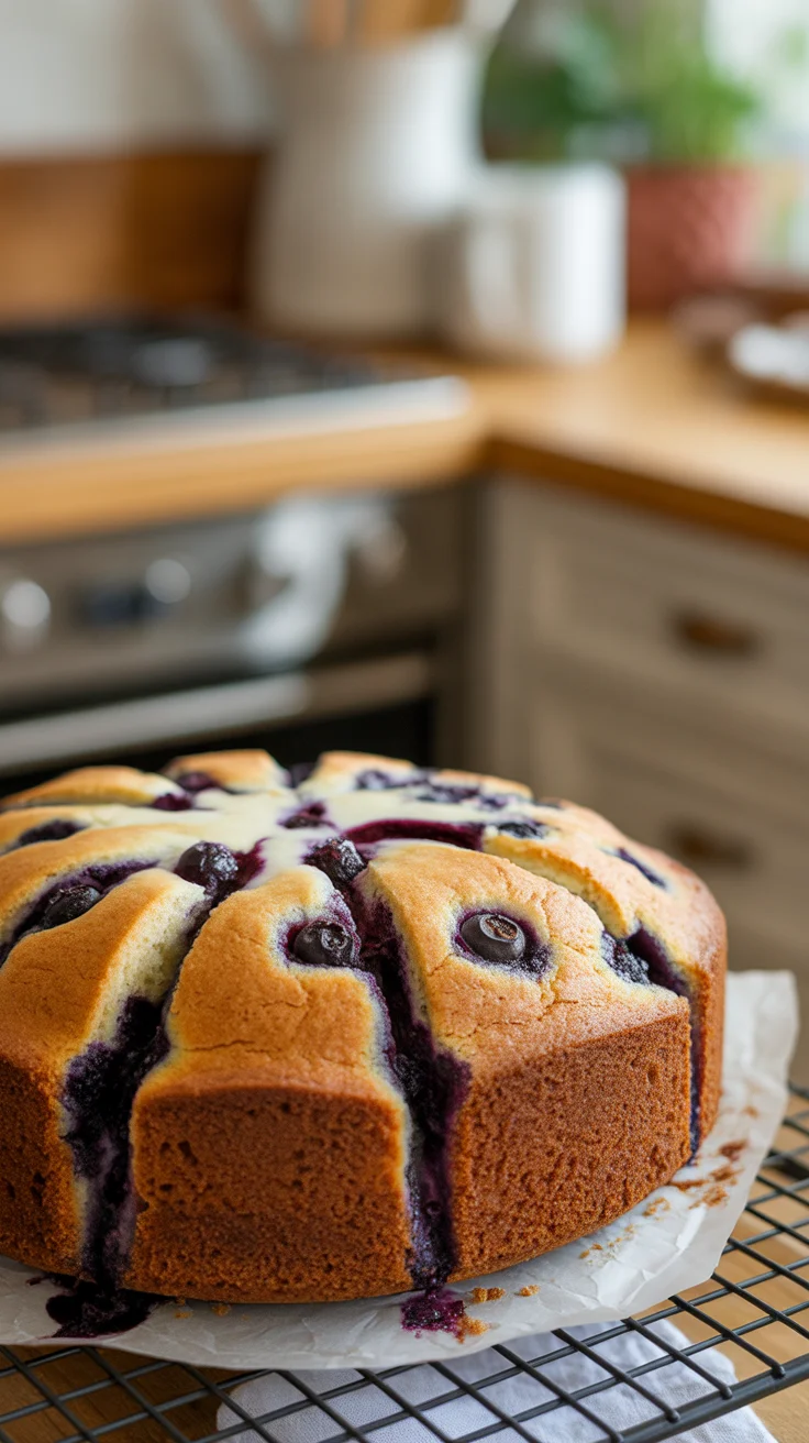 Blueberry Cream Cheese Coffee Cake