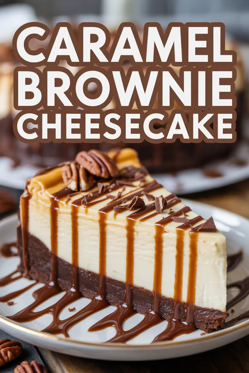 Caramel Brownie Cheesecake