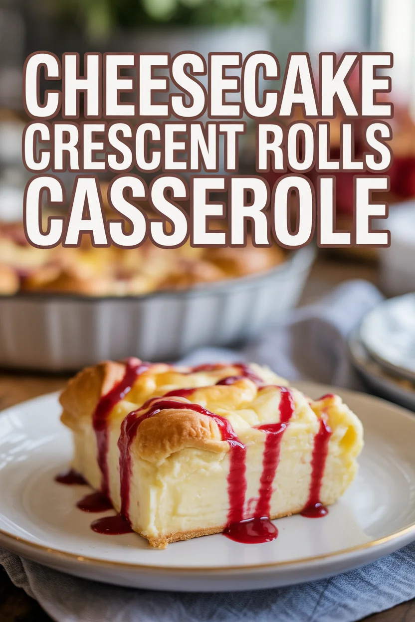 Cheesecake Crescent Rolls Casserole