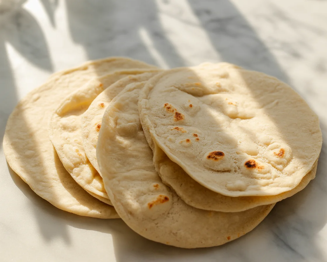 Cassava flour tortillas