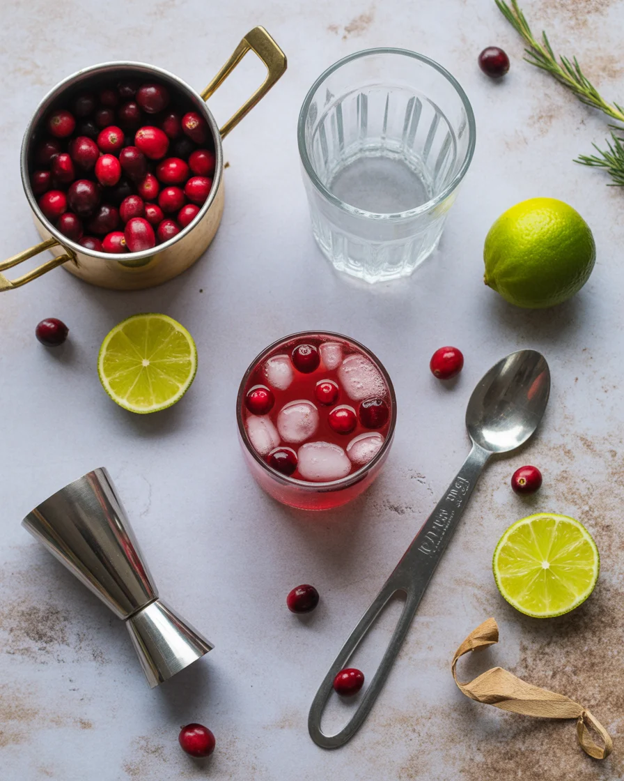 Cranberry Mule Mocktail