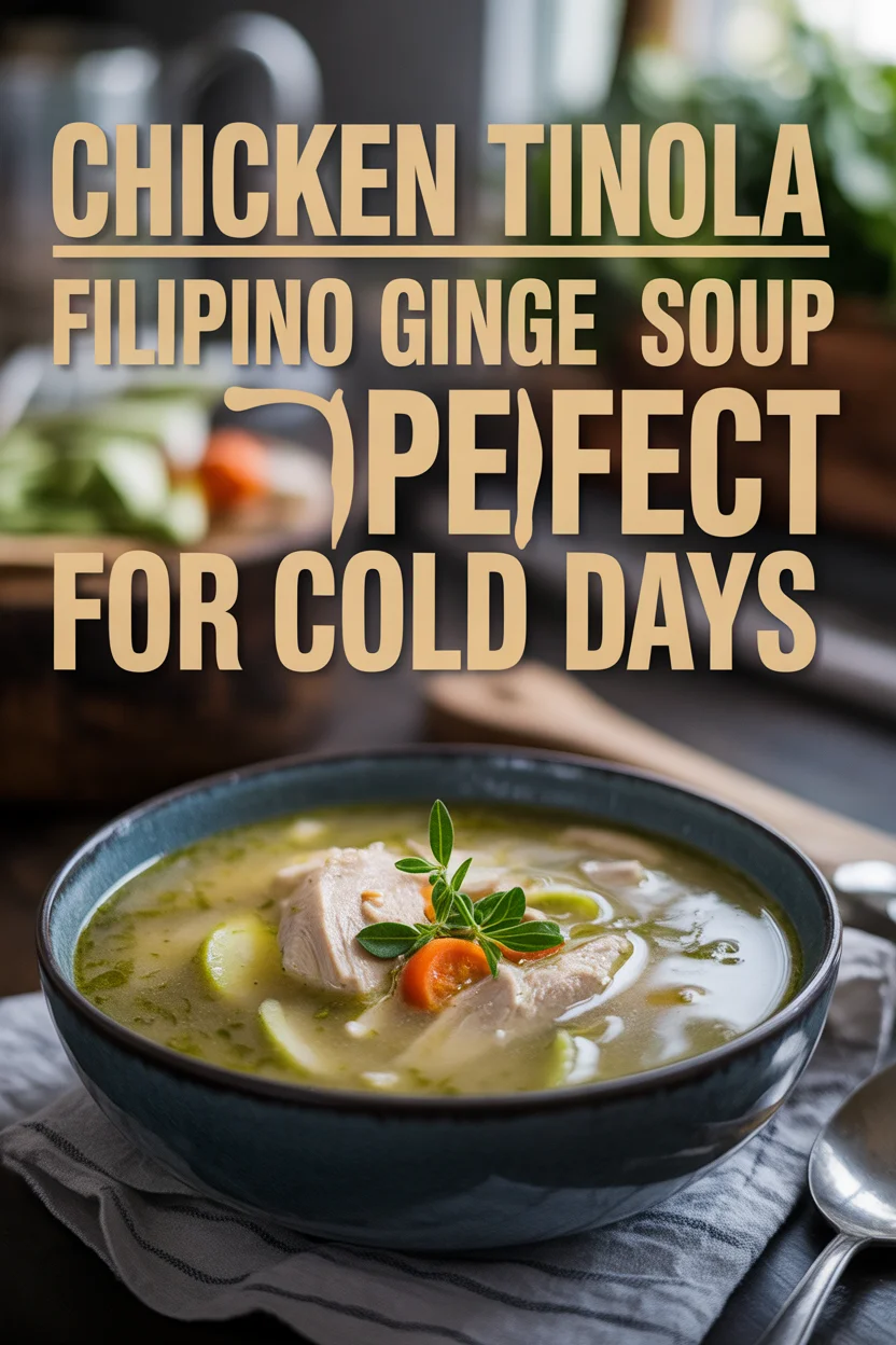 Chicken Tinola — Filipino Ginger Soup Perfect for Cold Days 5 filipino chicken tinola soup
