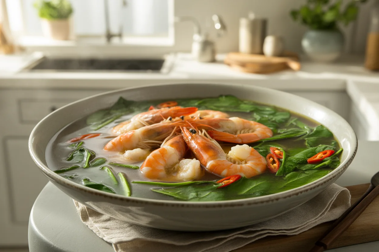 Sinigang na Hipon — Filipino Sour Shrimp Soup with Tamarind 2 shrimp sinigang