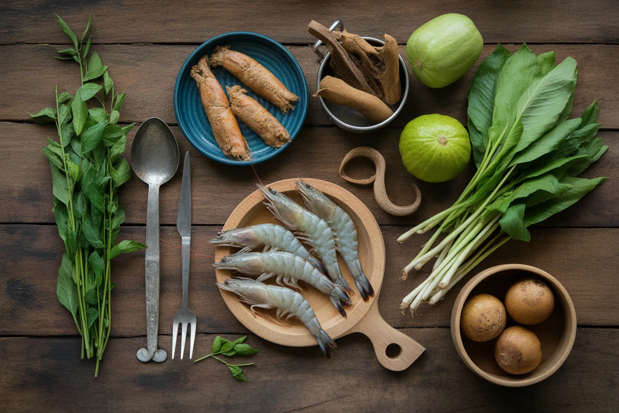 Sinigang na Hipon — Filipino Sour Shrimp Soup with Tamarind 4 shrimp sinigang