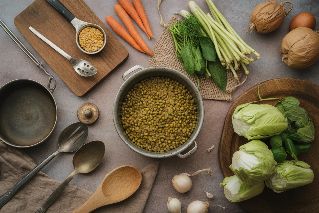 Ginisang Monggo — Filipino Mung Bean Stew with Vegetables 4 Ginisang Monggo — Filipino Mung Bean Stew with Vegetables