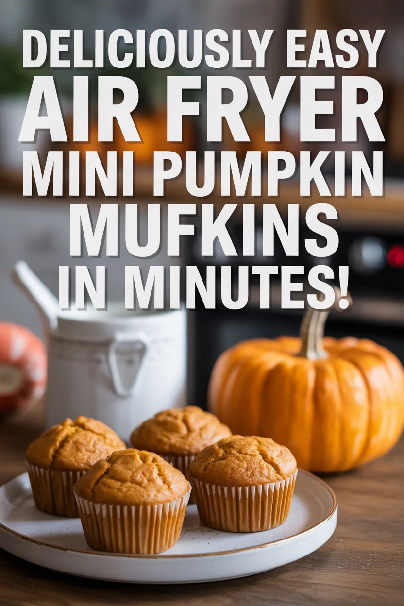 Air Fryer Mini Pumpkin Muffins