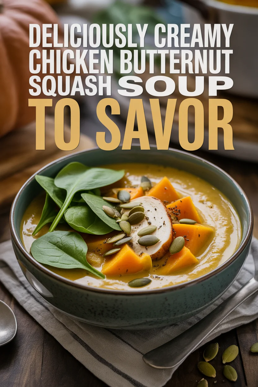 Creamy Chicken Butternut Squash Soup