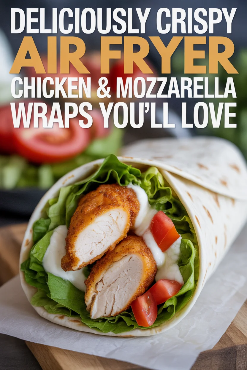 Deliciously Crispy Air Fryer Chicken & Mozzarella Wraps You’ll Love
