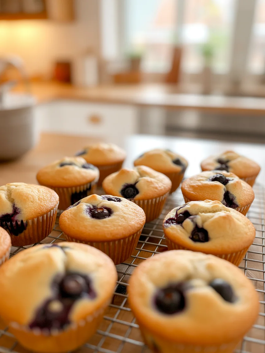 Banana Blueberry Oatmeal Muffins