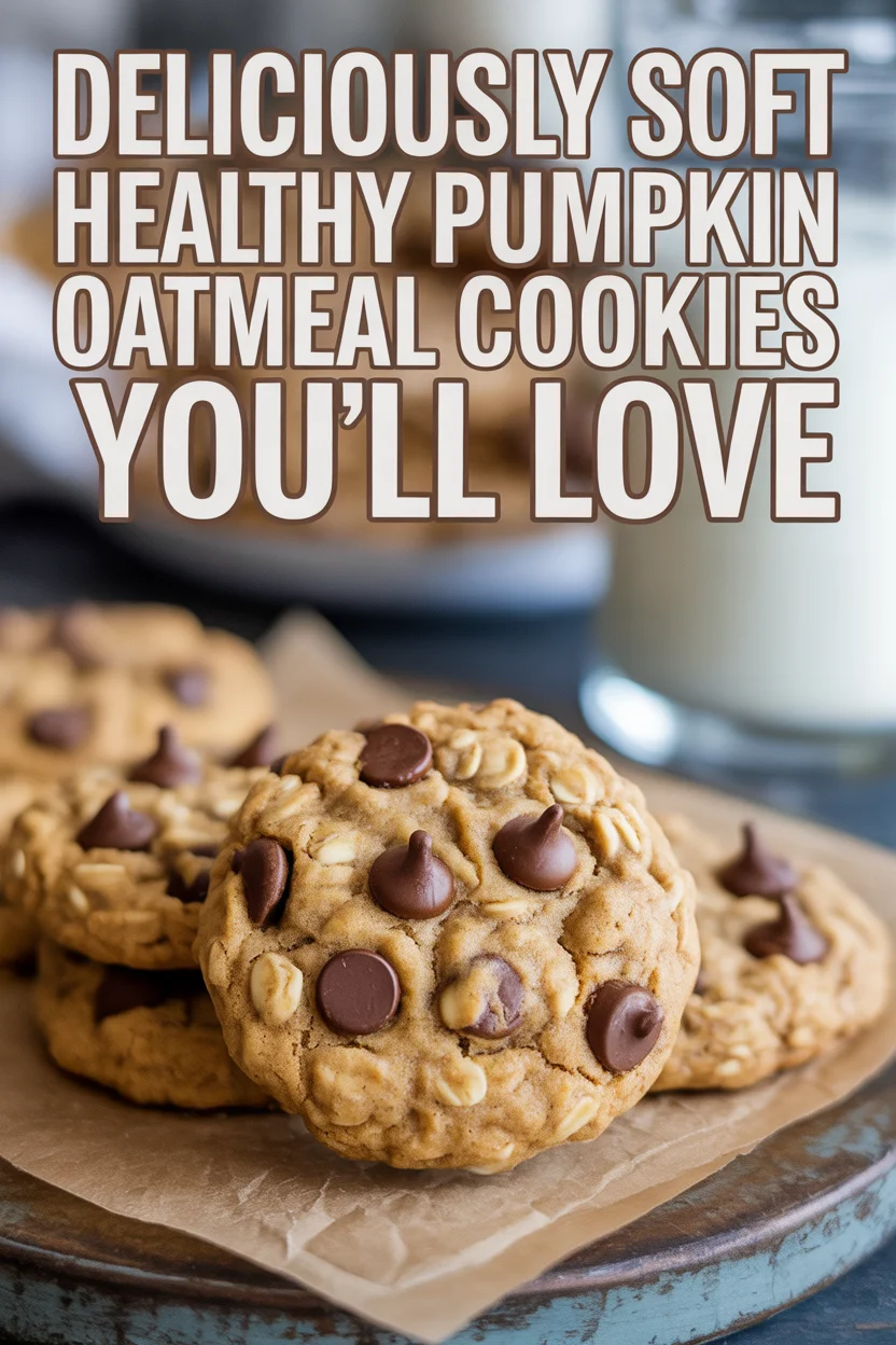 Deliciously Soft Healthy Pumpkin Oatmeal Cookies You’ll Love