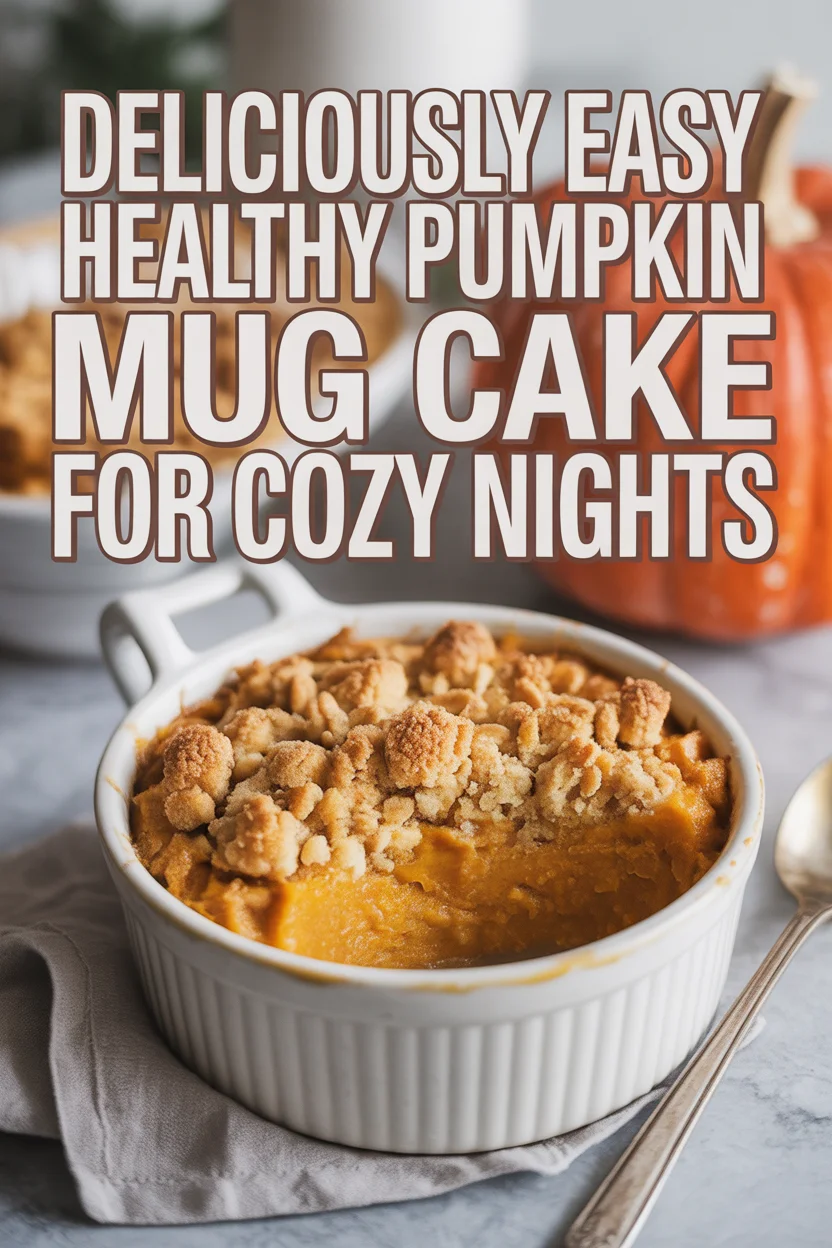 Deliciously Easy Healthy Pumpkin Mug Cake for Cozy Nights