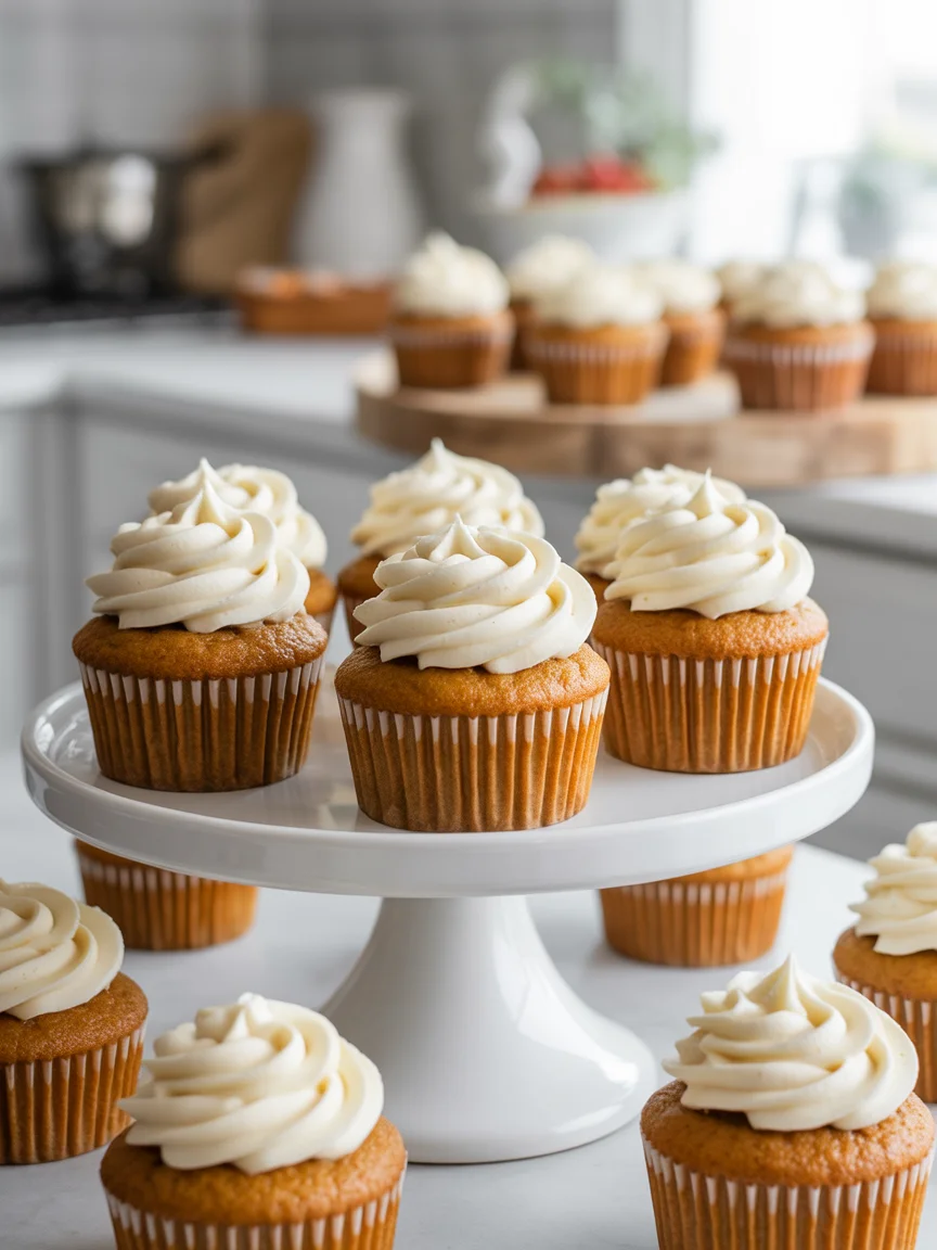 Pumpkin Chai Latte Cupcakes in Air Fryer – A Cozy Treat!