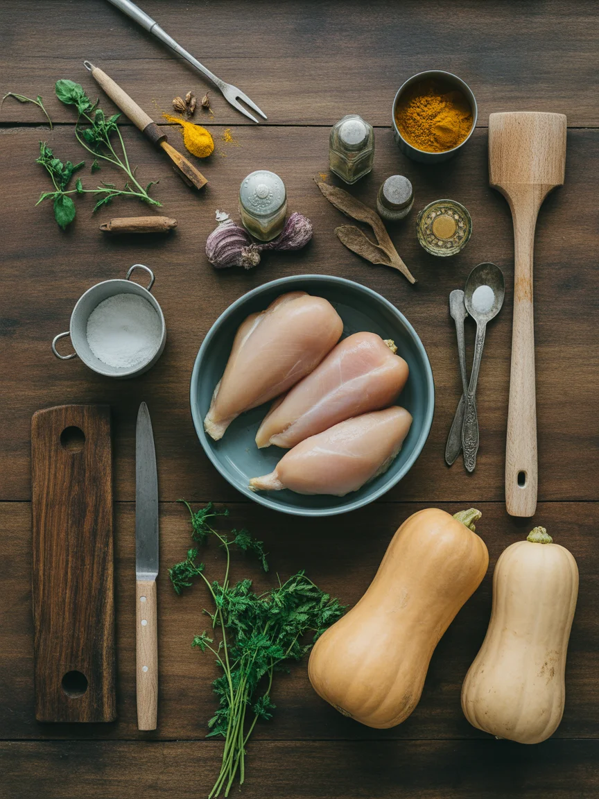 chicken butternut squash curry