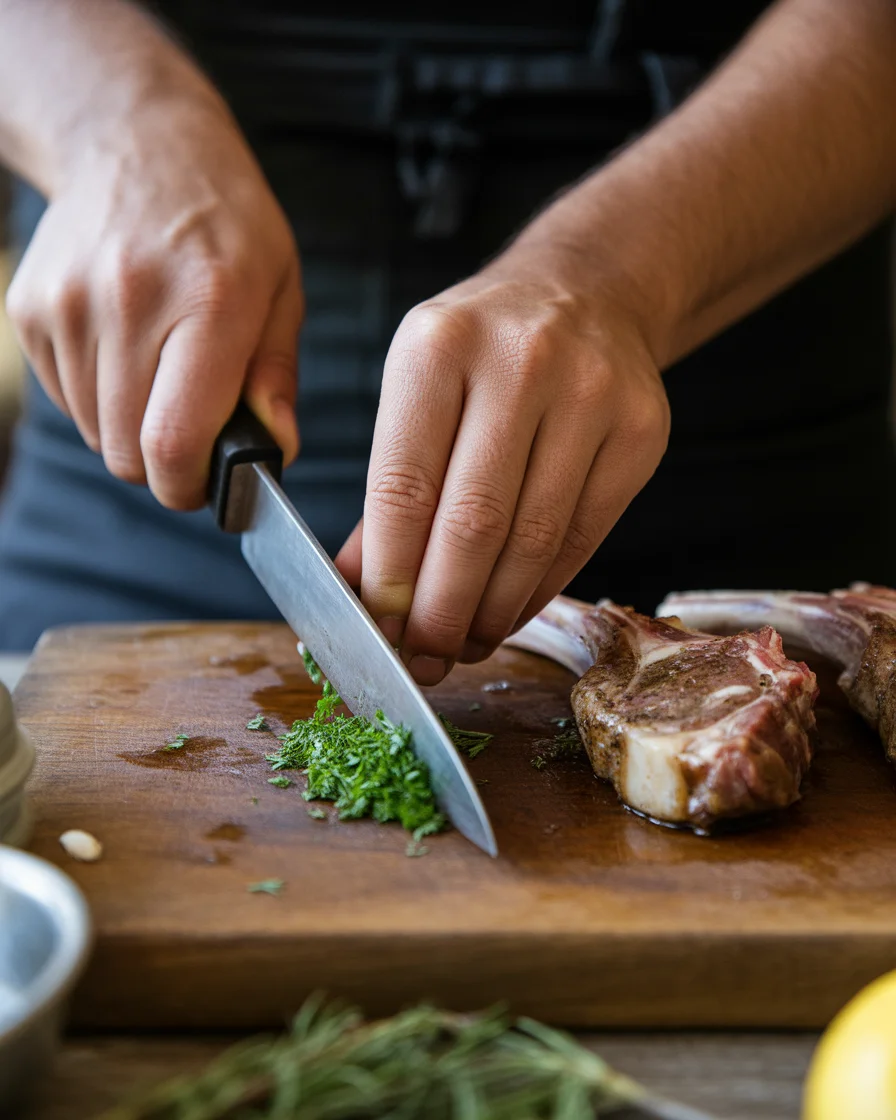 Rosemary Garlic Grilled Lamb Chops
