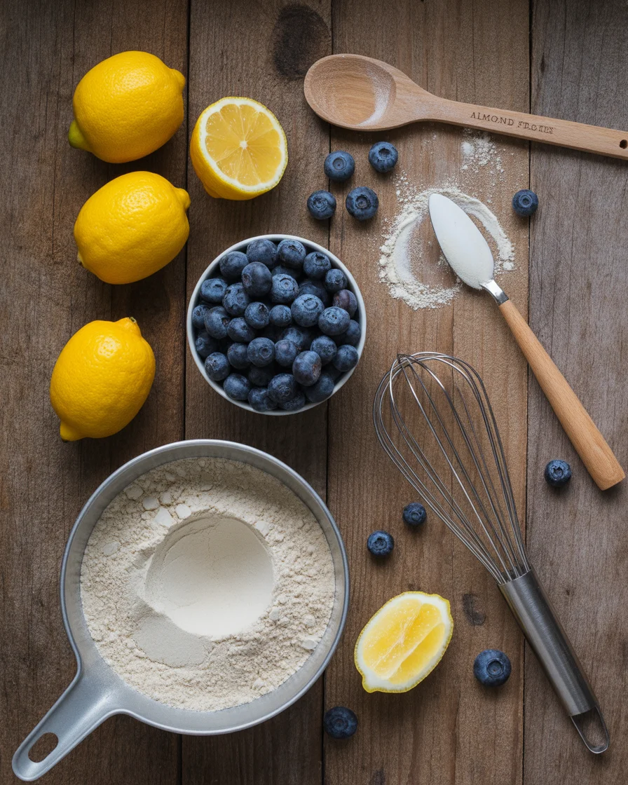 Deliciously Moist Paleo Lemon Blueberry Cake