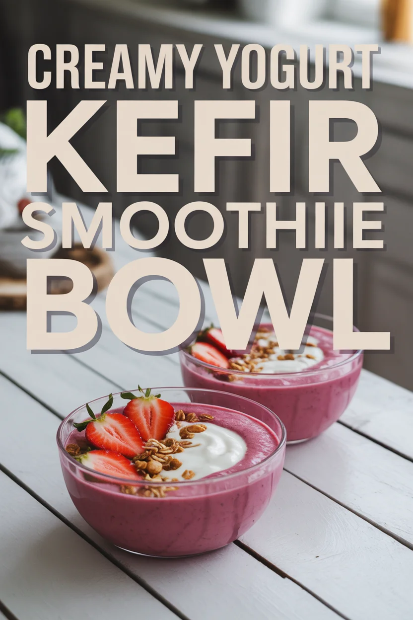 Creamy Yogurt Kefir Smoothie Bowl