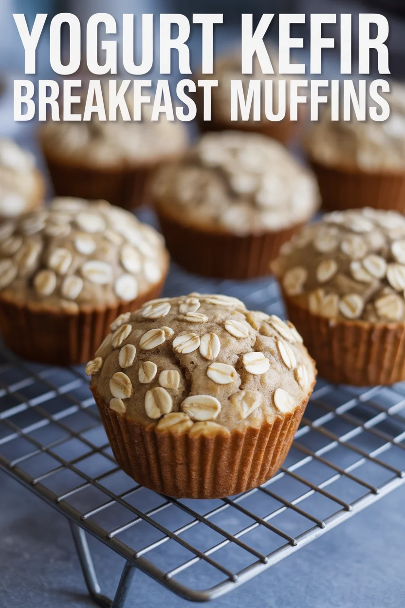 Yogurt Kefir Breakfast Muffins