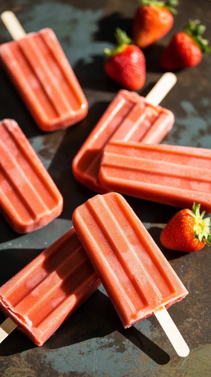 Frozen Yogurt Kefir Popsicles