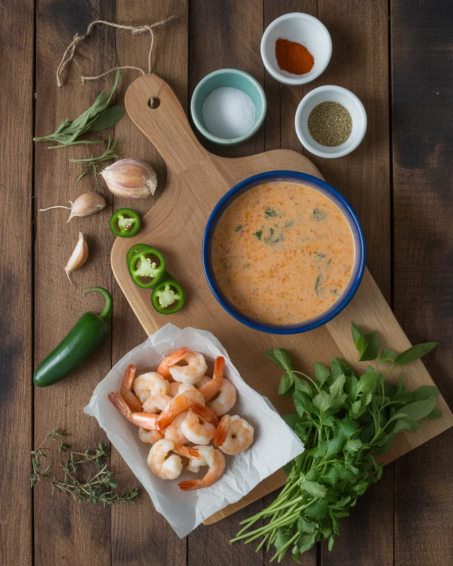 Creamy Spicy Jalapeño Shrimp Soup